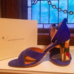 Anthropologie Art Deco Heel Sandal